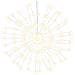Illuminazioni Di Natale Galassia 140 Led 4pz Bianco Caldo 17 Cm - Foto miniatura 2