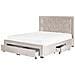 Letto Contenitore Velluto Beige 160 X 200 Cm Lievin - Foto miniatura 5