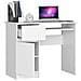 Scrivania per computer PIKSEL sinistro, 1 anta e 1 cassetto, 90x50x77 cm, Colore Bianco - Foto miniatura 2
