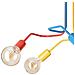 Lampada A Sospensione Damiano - Multicolore - Metallo - 40x59x59 Cm - Foto miniatura 6
