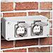 Cassetta Multipresa Elettrica Esterno da Parete 2 Prese Shucko Impermeabili IP54 - Foto miniatura 1