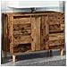 Mobile Lavabo Legno Antico 80x33x60 Cm In Legno Multistrato - Foto miniatura 1