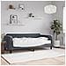 Divano Letto Con Materasso Grigio Scuro 90x190 Cm In Velluto - Foto miniatura 1