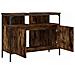 Mobile Lavabo Bagno Rovere Fumo 80x30x60 Cm Legno Multistrato - Foto miniatura 5