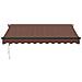 Lusso Casadino -  Tenda Da Sole Retrattile Automatica Marrone 300x250 Cm - Foto miniatura 2