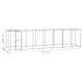 Gabbia Per Cani Da Esterno In Acciaio Zincato Con Tetto 16,94 M² - Foto miniatura 6
