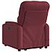 Poltrona Alzapersona Massaggio Reclinabile Rosso Vino Tessuto - Foto miniatura 5