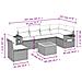 Set Divano da Giardino 7 pz con Cuscini Beige Misto Polyrattan - Foto miniatura 3