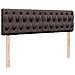 Pouf Letto con Materasso Marrone Scuro 140x190 cm in Tessuto - Foto miniatura 9