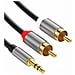 Cavo Da Jack Audio 3,5 Mm A 2 Rca A Doppia Schermatura Da 1,5 M - Foto miniatura 1