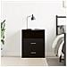 Comodino  Nero Rovere 50x32x60 cm in legno ingegnerizzato - Foto miniatura 4