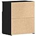Comodino  Nero Rovere 50x32x60 cm in legno ingegnerizzato - Foto miniatura 6