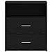 Comodino  Nero Rovere 50x32x60 cm in legno ingegnerizzato - Foto miniatura 7