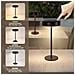 Lampada Da Tavolo A Led Con Dimmer Touch, Nera, Batteria Da 3600 Mah E Funzione Di Ricarica Usb - Foto miniatura 1