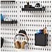 Clip Per Cavi Verticali Per Pannello Forato - Set Da 15 Pezzi - Organizzazione E Decorazione Versatile Black - Foto miniatura 3