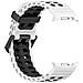 Cinturino In Silicone Compatibile Con Samsung Galaxy Watch8/watch8 Classic - Stile Ocean Band White+black - Foto miniatura 1