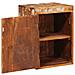 Comodino Marrone 35 x 33 x 48 cm Legno Solido Recuperato - Foto miniatura 3