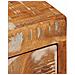 Comodino Marrone 35 x 33 x 48 cm Legno Solido Recuperato - Foto miniatura 8