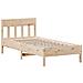 Letto senza Materasso 90x190 cm in Legno Massello di Pino - Foto miniatura 5