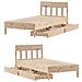Letto senza Materasso 90x190 cm in Legno Massello di Pino - Foto miniatura 9