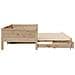 Divano Letto Estraibile con Cassetti senza Materasso 90x190 cm - Foto miniatura 6