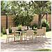 Set da Pranzo per Giardino 7 pcs Beige 150 x 90 x 75 cm - Foto miniatura 2