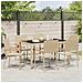Set da Pranzo per Giardino 7 pcs Beige 150 x 90 x 75 cm - Foto miniatura 4