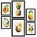 Set Di 6 Stampe Poster Di Frutta Tropicale, Verdura E Cibo Sano In Acquerello Su Sfondi Bianchi Puri A3 & A4 Senza Cornice - Foto miniatura 1