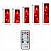 Candela Elettronica A Led Rossa Per Decorazioni Natalizie (5.5x14cm) - Foto miniatura 2
