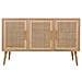 Credenza In Legno E Rete Marrone 120x41,5x71h - Foto miniatura 3