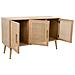 Credenza In Legno E Rete Marrone 120x41,5x71h - Foto miniatura 4