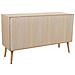 Credenza In Legno E Rete Marrone 120x41,5x71h - Foto miniatura 5