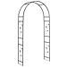 Arco da Giardino Floreale Nero 115 x 37 x 231 cm - Foto miniatura 7