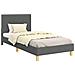 Struttura letto bambini con testata Grigio scuro 90 x 200 cm - Foto miniatura 1