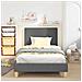 Struttura letto bambini con testata Grigio scuro 90 x 200 cm - Foto miniatura 3