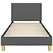 Struttura letto bambini con testata Grigio scuro 90 x 200 cm - Foto miniatura 5