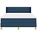 Letto a molle con materasso Blu 190 x 140 cm Poliestere - Foto miniatura 7