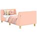 Struttura letto bambini con testata Rosa 80 x 160 cm Bouclé - Foto miniatura 1