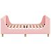 Struttura letto bambini con testata Rosa 80 x 160 cm Bouclé - Foto miniatura 4
