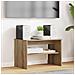 Mobile TV Rovere artigianale 60 x 35 x 40 cm Legno multistrato - Foto miniatura 2