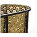 Porta-vasi Ovale In Ferro Oro E Nero Cm 60x20x70 - Foto miniatura 5
