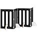 Recinto pieghevole per animali 4 pcs Rovere Nero - Foto miniatura 1