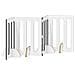 Recinto pieghevole per animali 4 pcs Rovere Nero - Foto miniatura 5