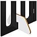 Recinto pieghevole per animali 4 pcs Rovere Nero - Foto miniatura 7