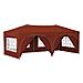 Tenda per feste a pop-up 575 x 288 x 245 cm Terracotta - Foto miniatura 1