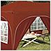 Tenda per feste a pop-up 575 x 288 x 245 cm Terracotta - Foto miniatura 3