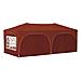 Tenda per feste a pop-up 575 x 288 x 245 cm Terracotta - Foto miniatura 4