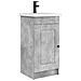 Mobile da bagno con lavabo Grigio Cemento 42 x 40 x 84,5 cm - Foto miniatura 1