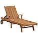 Lettino prendisole 1-persona 2 pcs Marrone Legno di teak solido - Foto miniatura 5