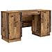 Scrivania Legno antico 142,5 x 50 x 75 cm Legno ingegnerizzato - Foto miniatura 1